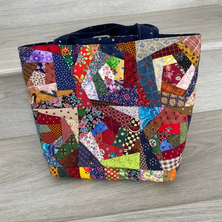 Crazy patchwork bag