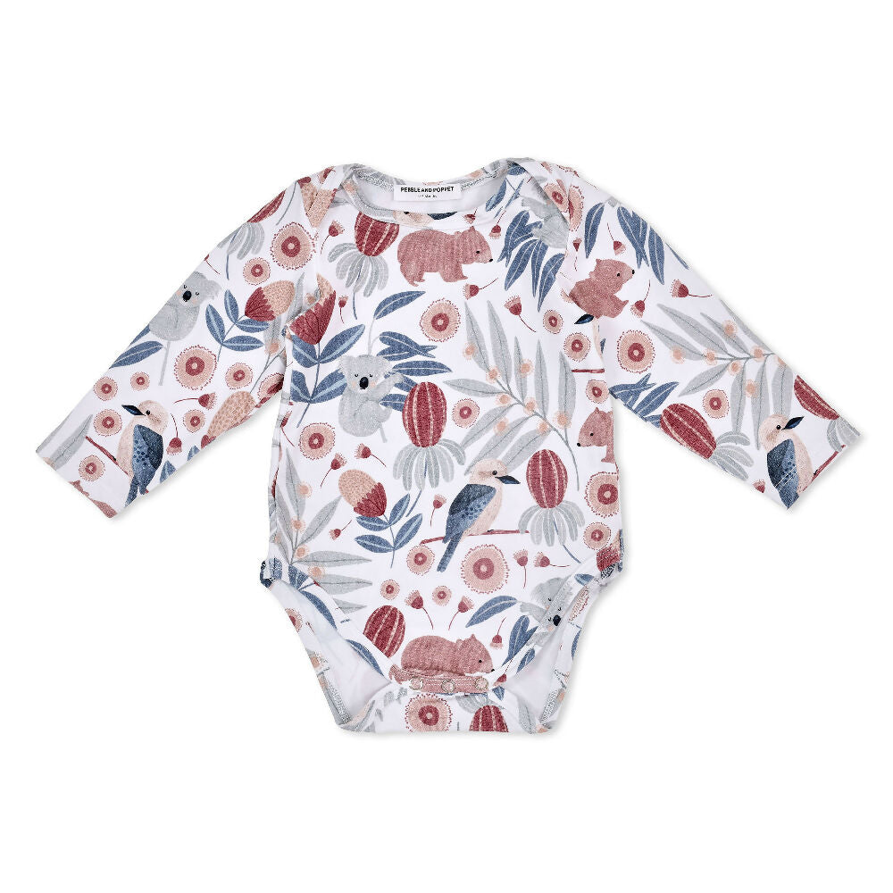 Pebble-and-Poppet-Aussie-bush-animals-Mel- Armstrong-baby-romper