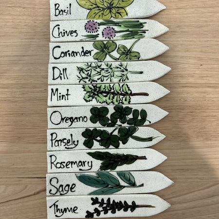 Hand Painted Herb Markers Set of 10