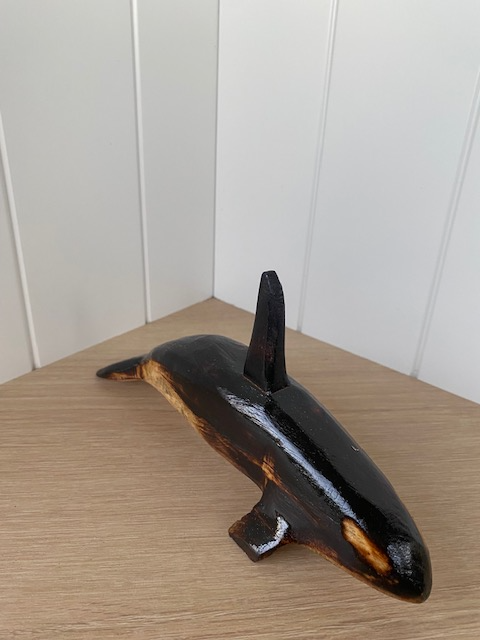 Hand Carved Orca Sculpture