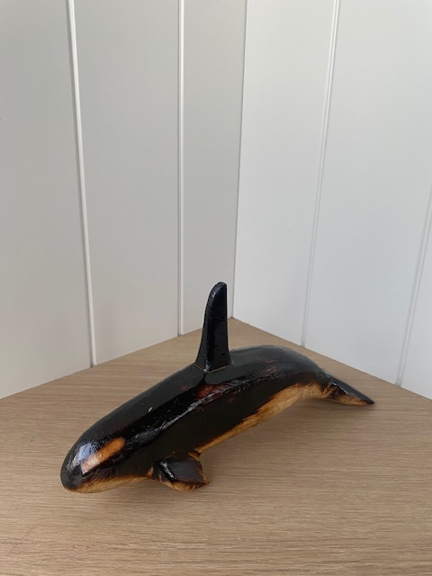 Hand Carved Orca Sculpture