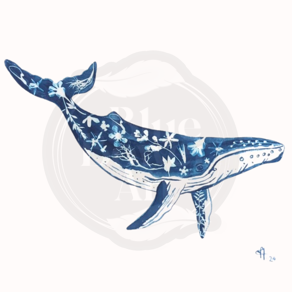 Humpback Whale Wall Art Print, Limited Edition
