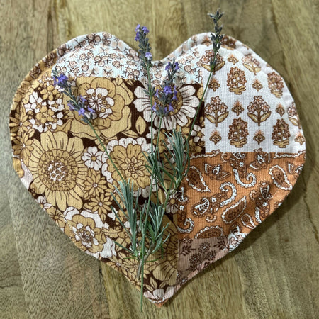 Heart Shape Heat pack Organic whole wheat and Lavender