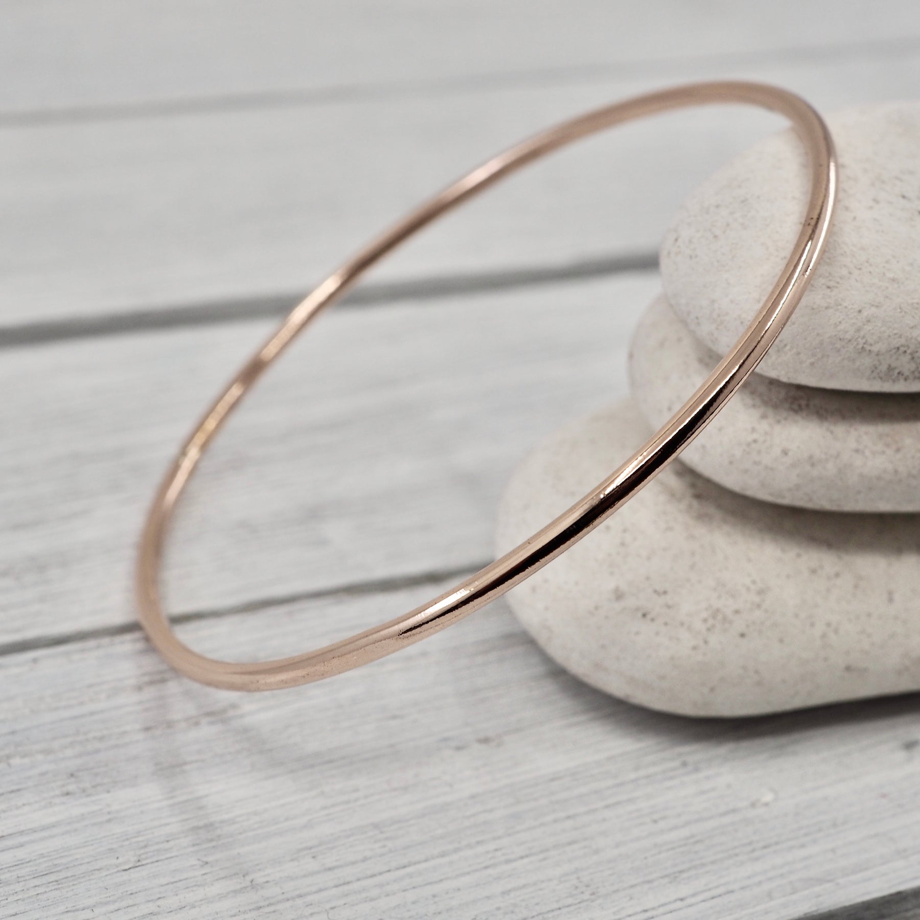 Skinny bangle set | Sterling silver and gold filled hammered bangles | Handmade in Perth, WA