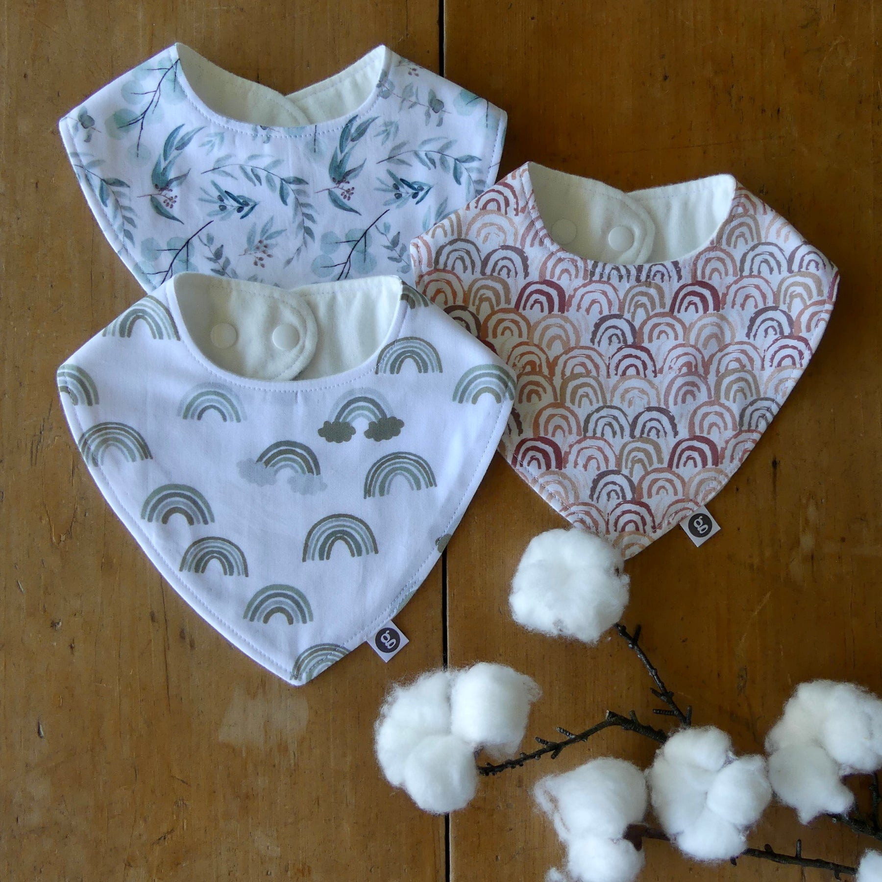 'BABY BIBS (set of three)'