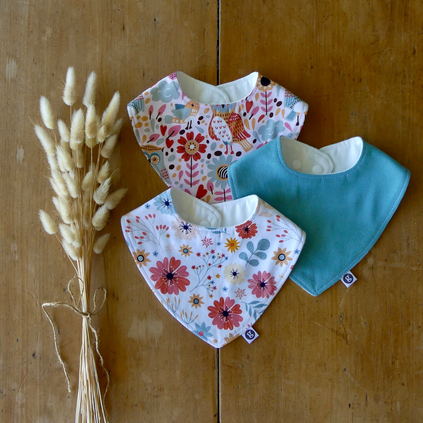 'BABY BIBS (set of three)'