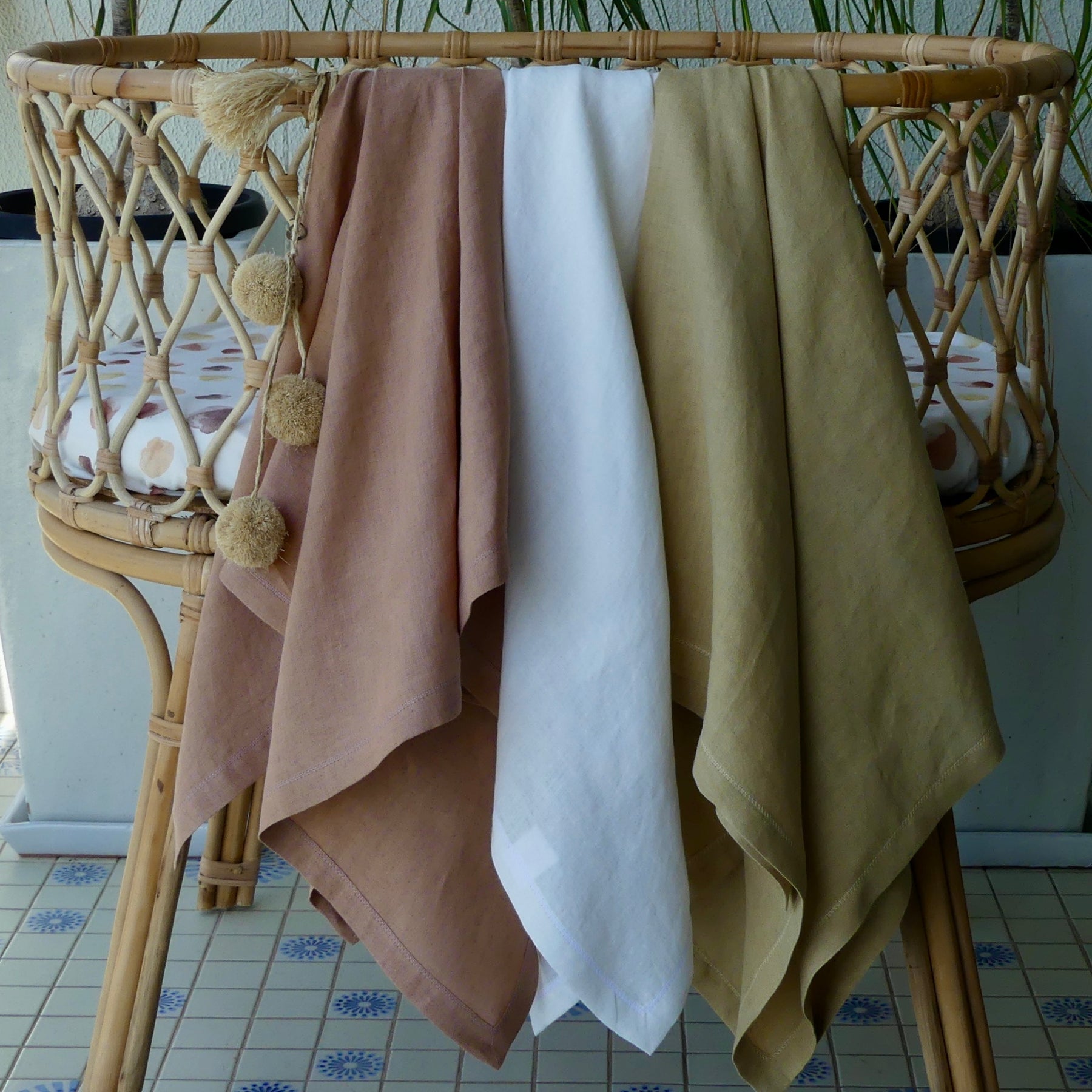'BABY SWADDLES - HEMP & HAND DYED'