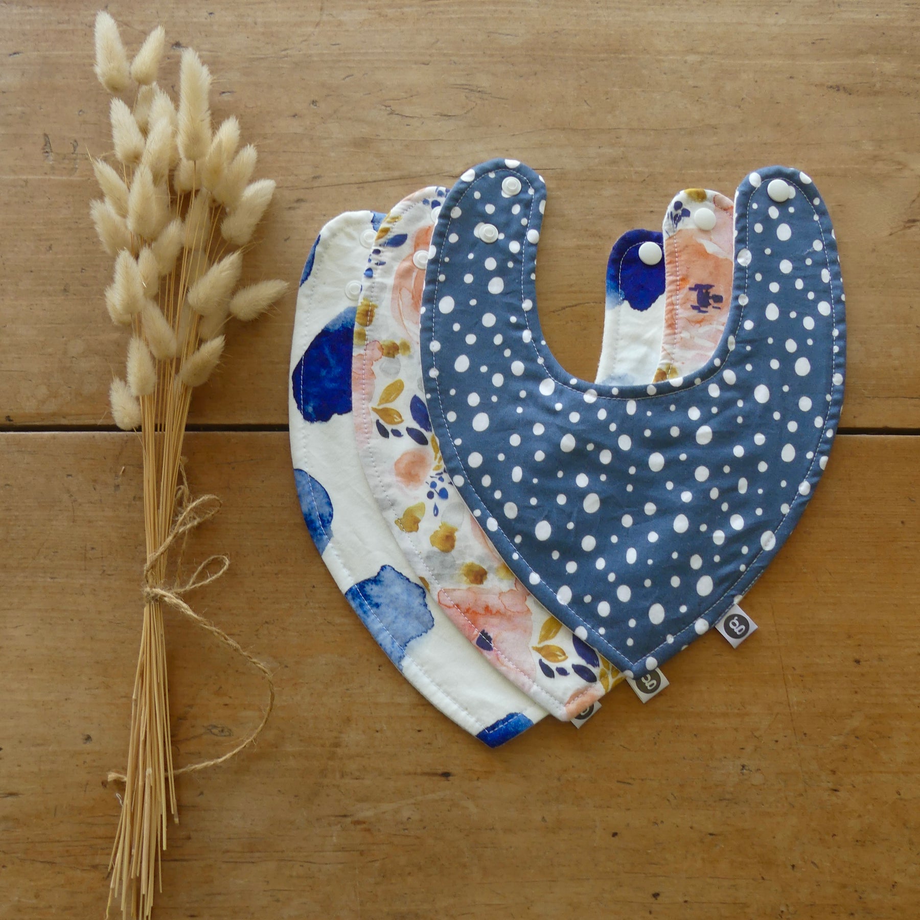 'BABY BIBS (set of three)'