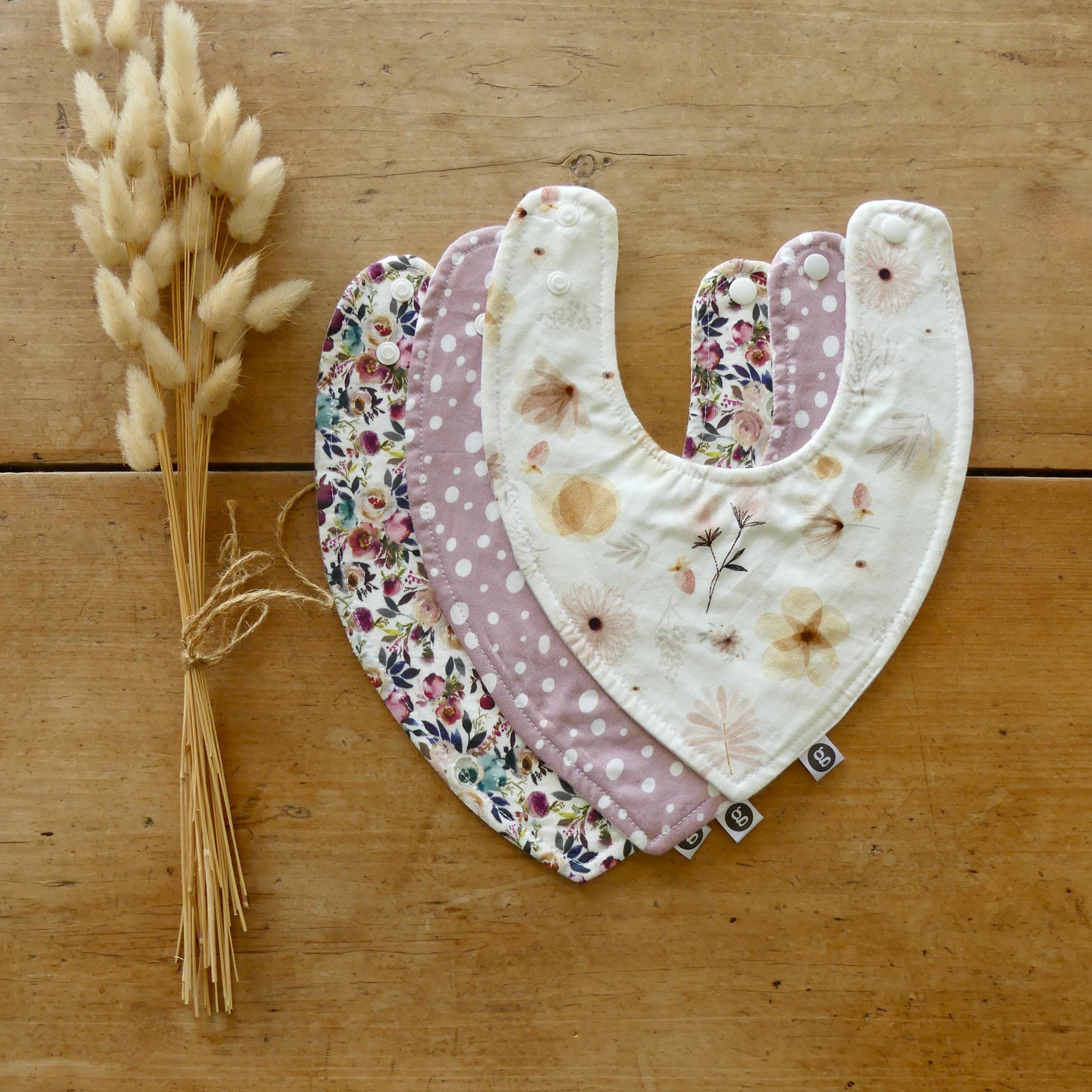 'BABY BIBS (set of three)'