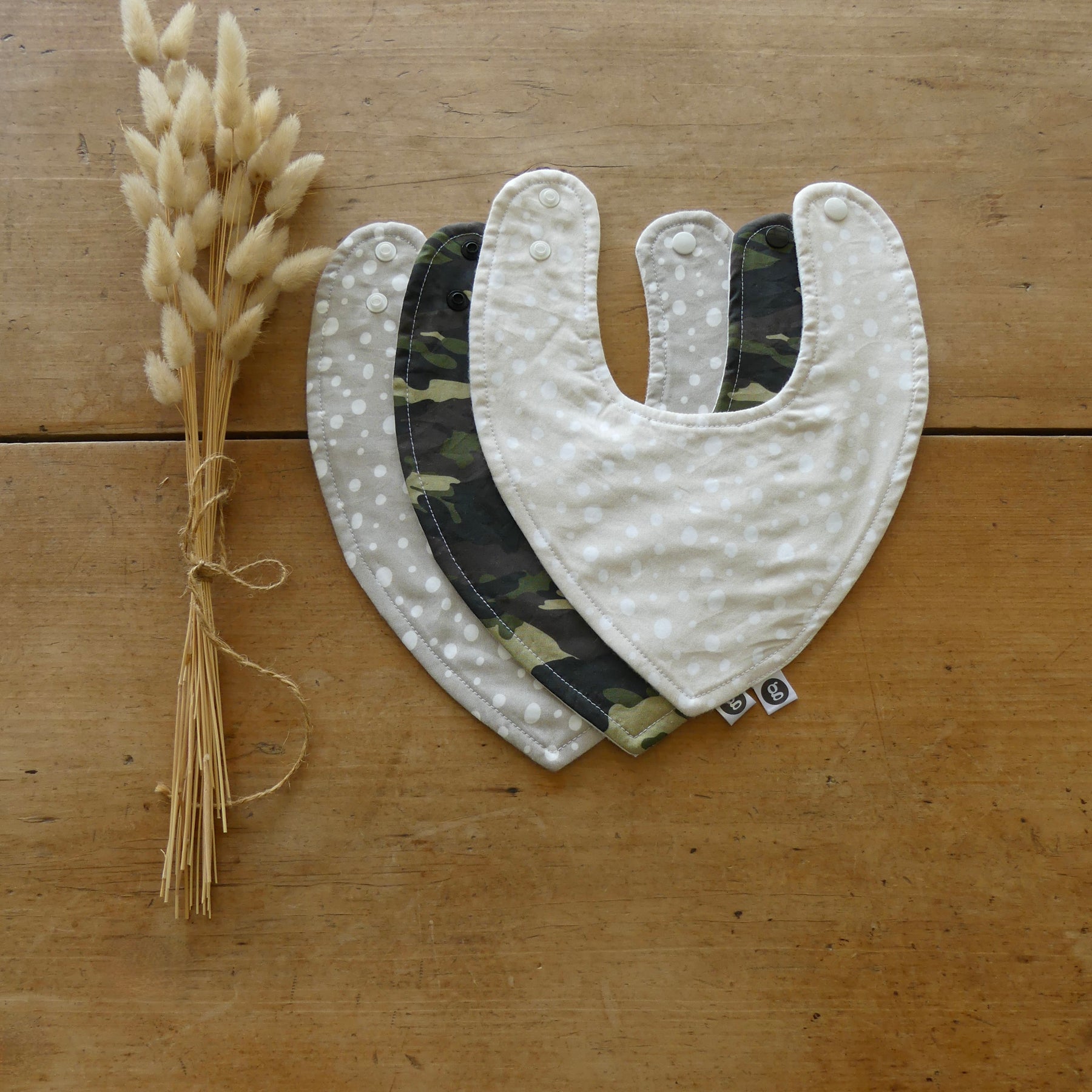 'BABY BIBS (set of three)'