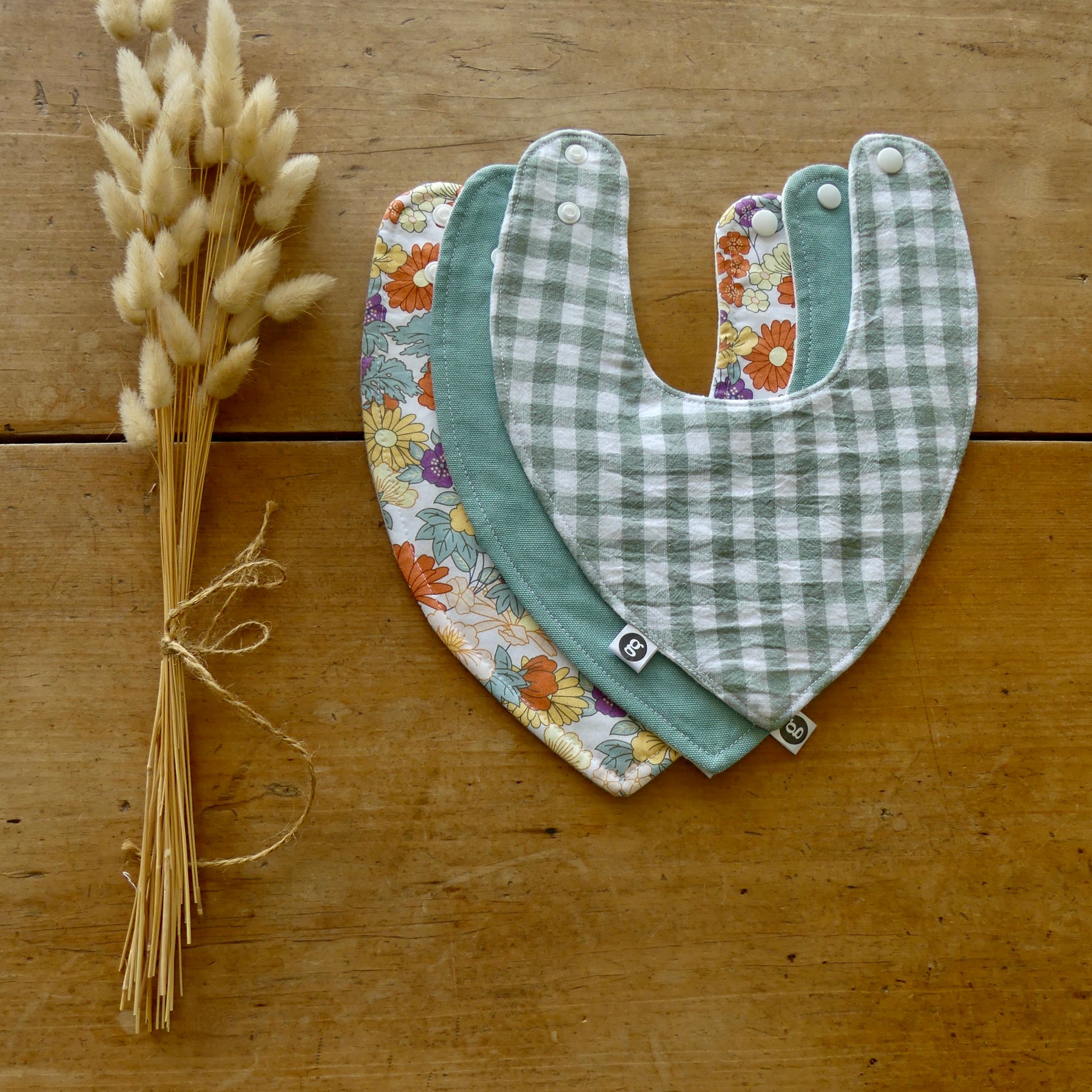 'BABY BIBS (set of three)'