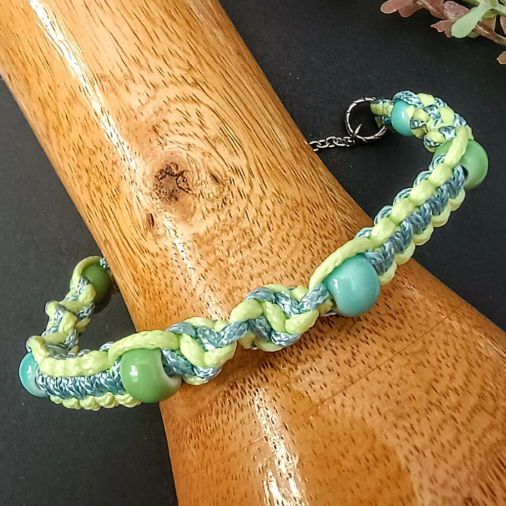 Beaded Macrame Bangles