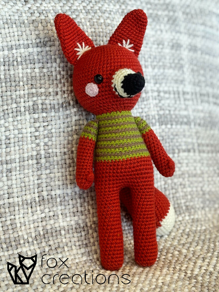 Lucas Red Fox Crochet Plushie