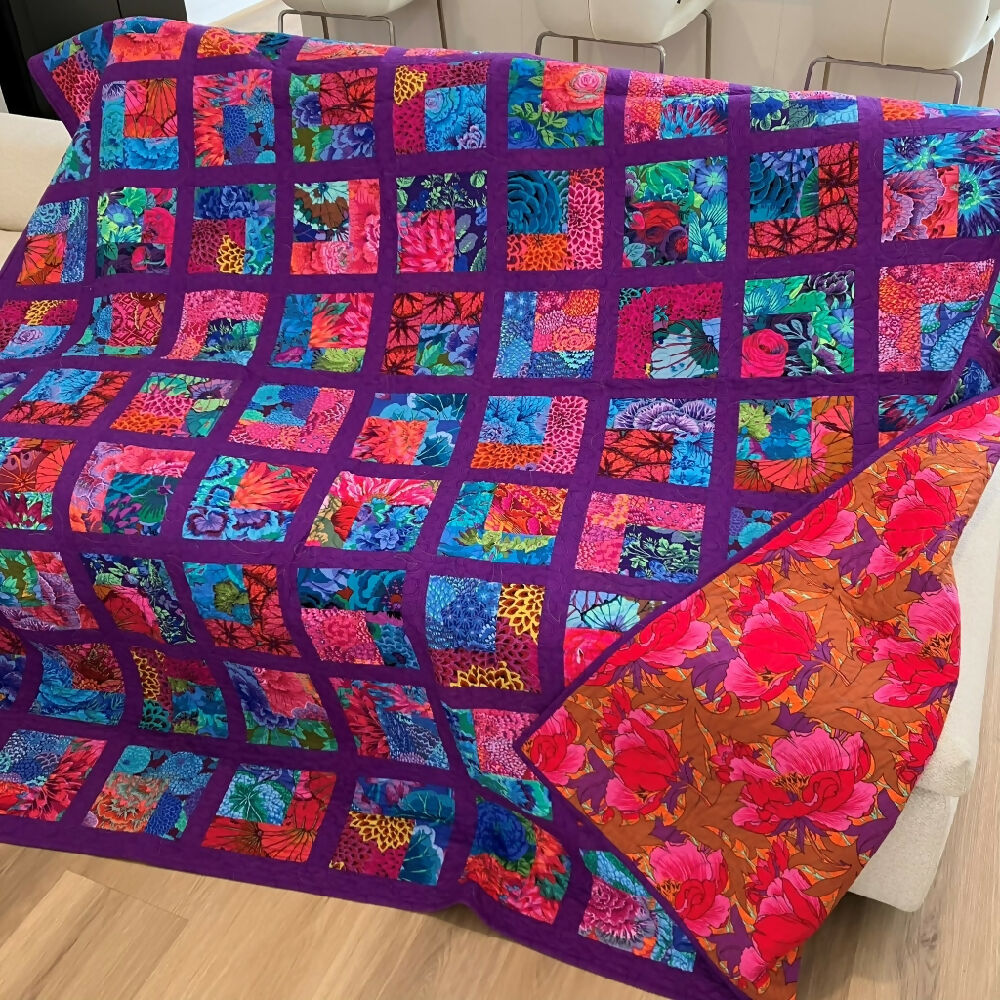 quilt handmade Australia queen Kaffe Fassett