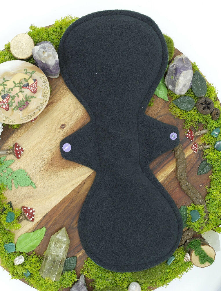 Eco-friendly reusable cloth pad 14" heavy (Flexuous) - Rainbow magic garden