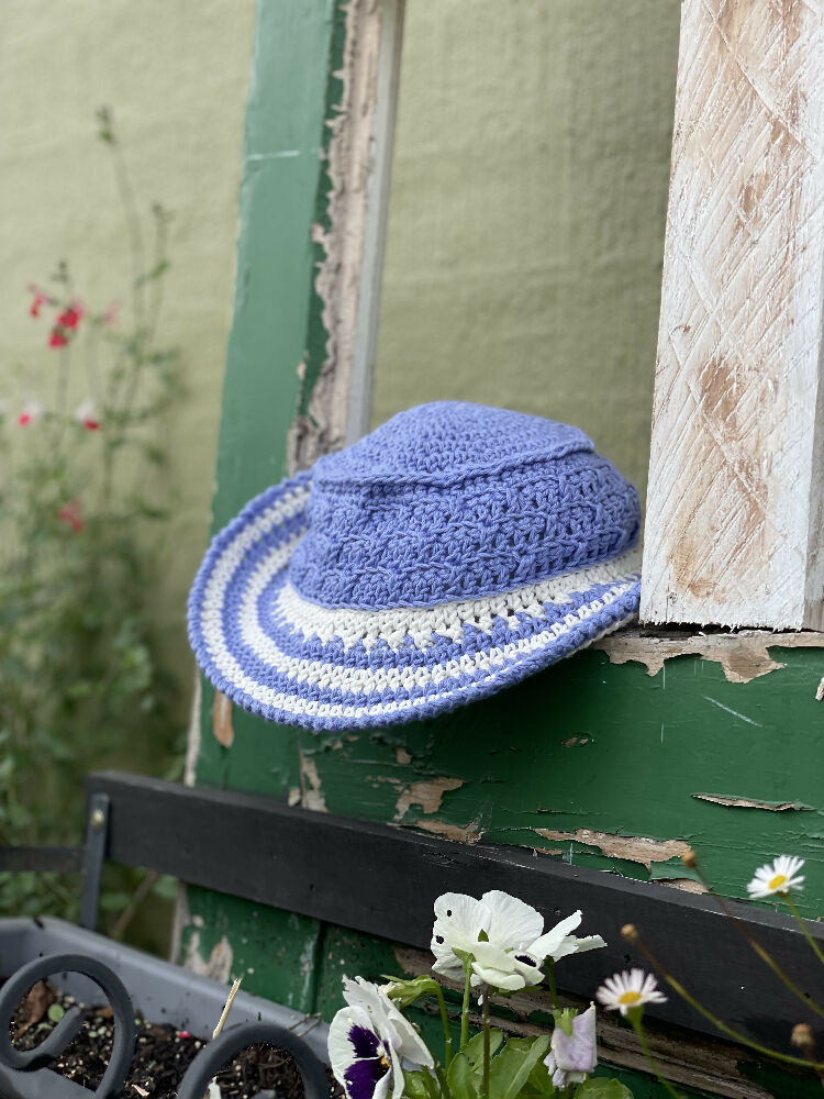 Blue & White Toddler Bucket Hat