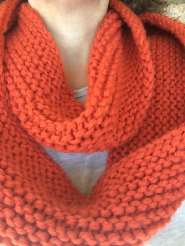DOWNLOAD - Knitting Pattern Infinity Cowl Scarf Loopy Scarf