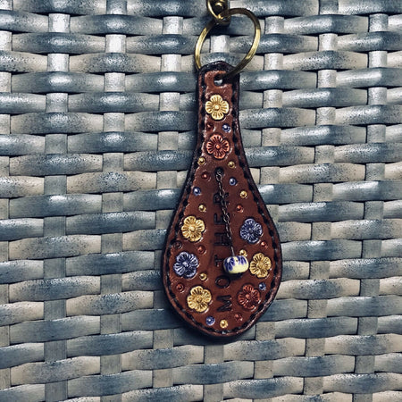 Leather Keyring for Mother