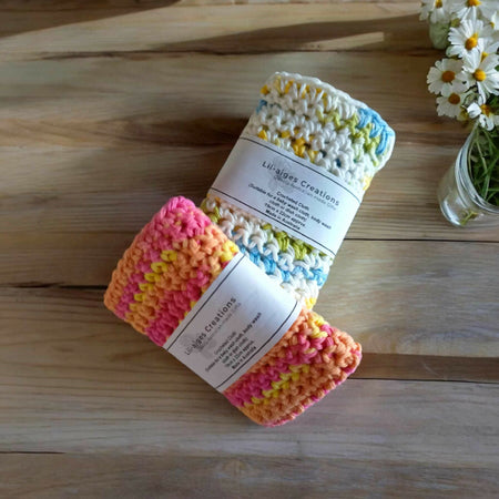 Handcrafted Crocheted Wash Cloths, Made in Australia