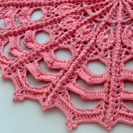 Textured intricate crocheted doily