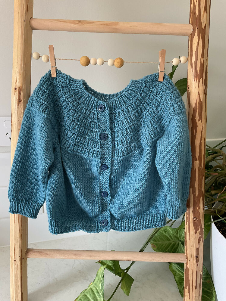 Raven Falls Cardigan, Size 6-12 months