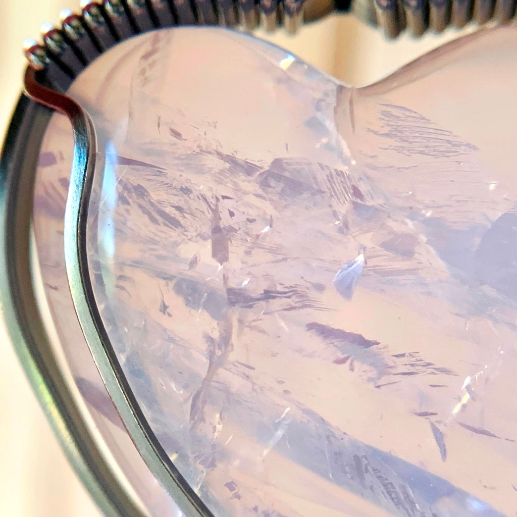 Handcrafted Rose Quartz Heart Pendant - Talisman of Self Love