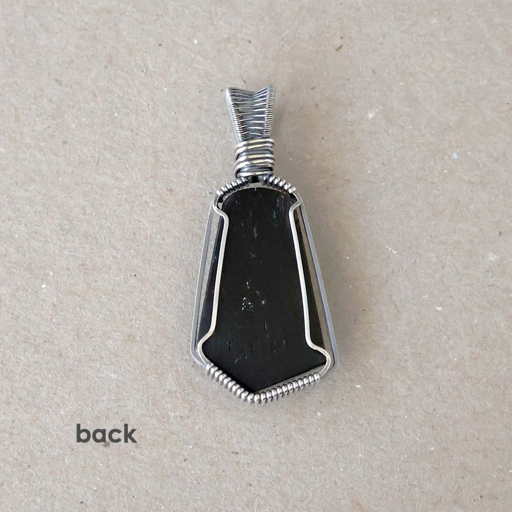 Handcrafted Black Tourmaline Pendant - Talisman of Protection and Purification
