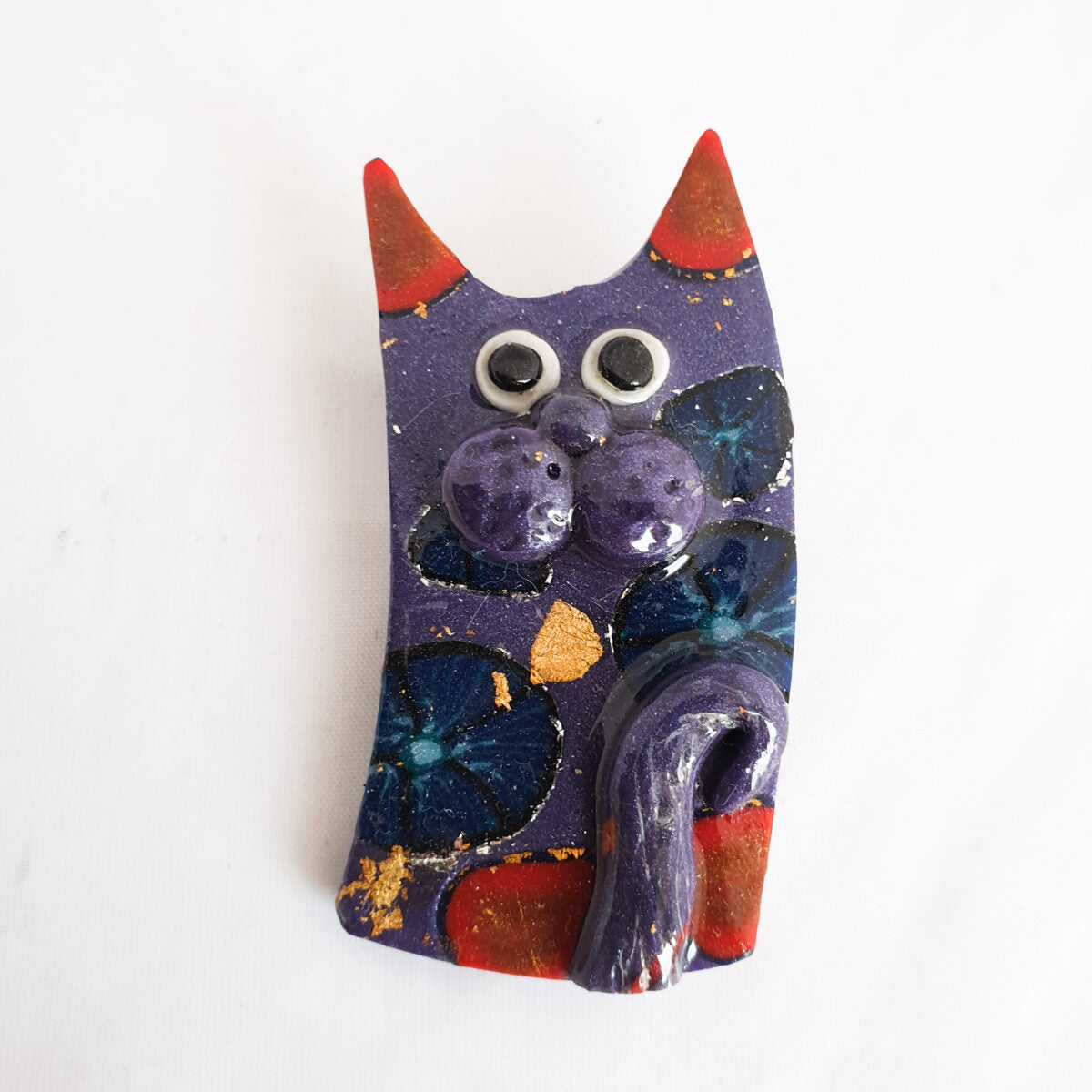 Novelty Whimsical Cat Brooch
