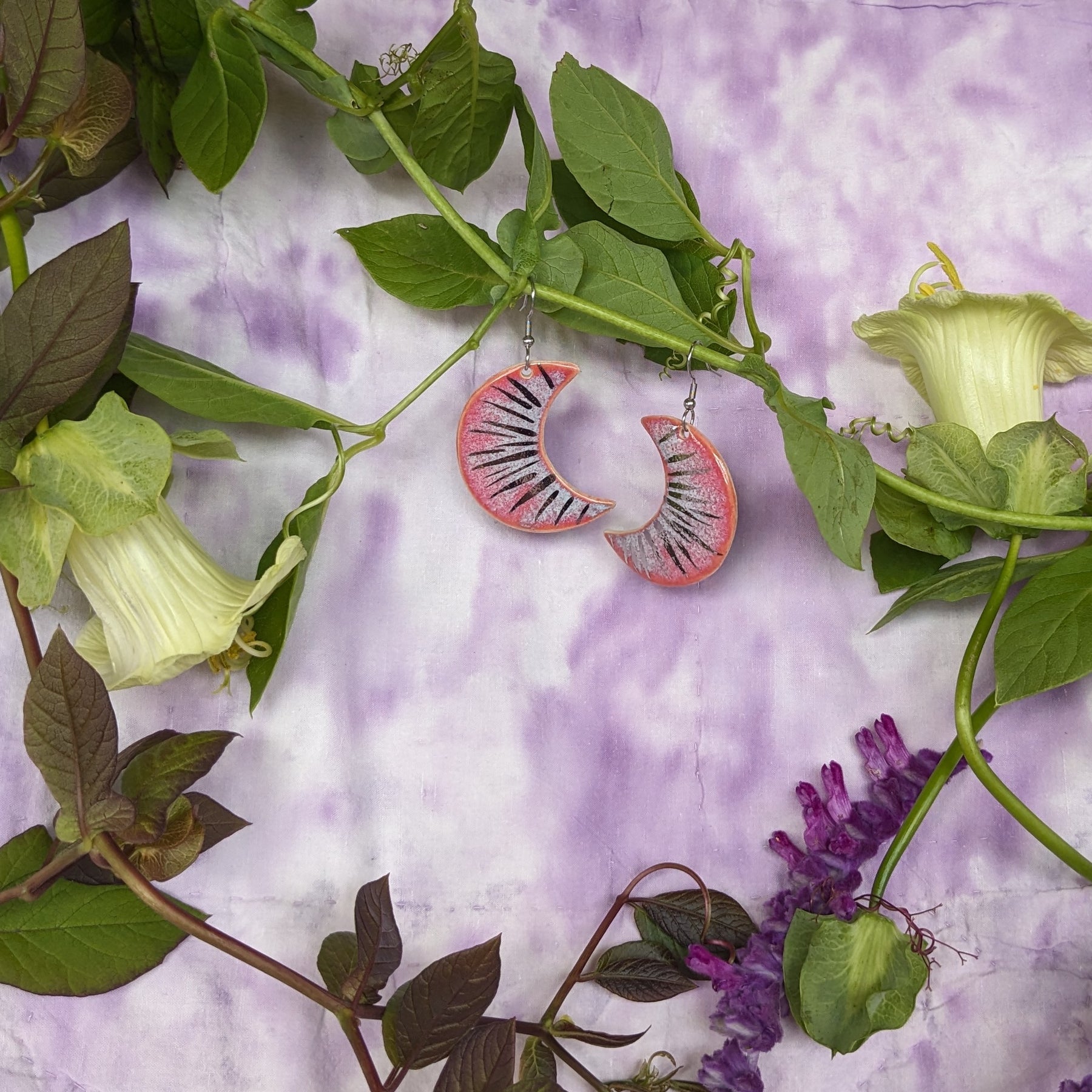 Rose Moon Rise Earrings