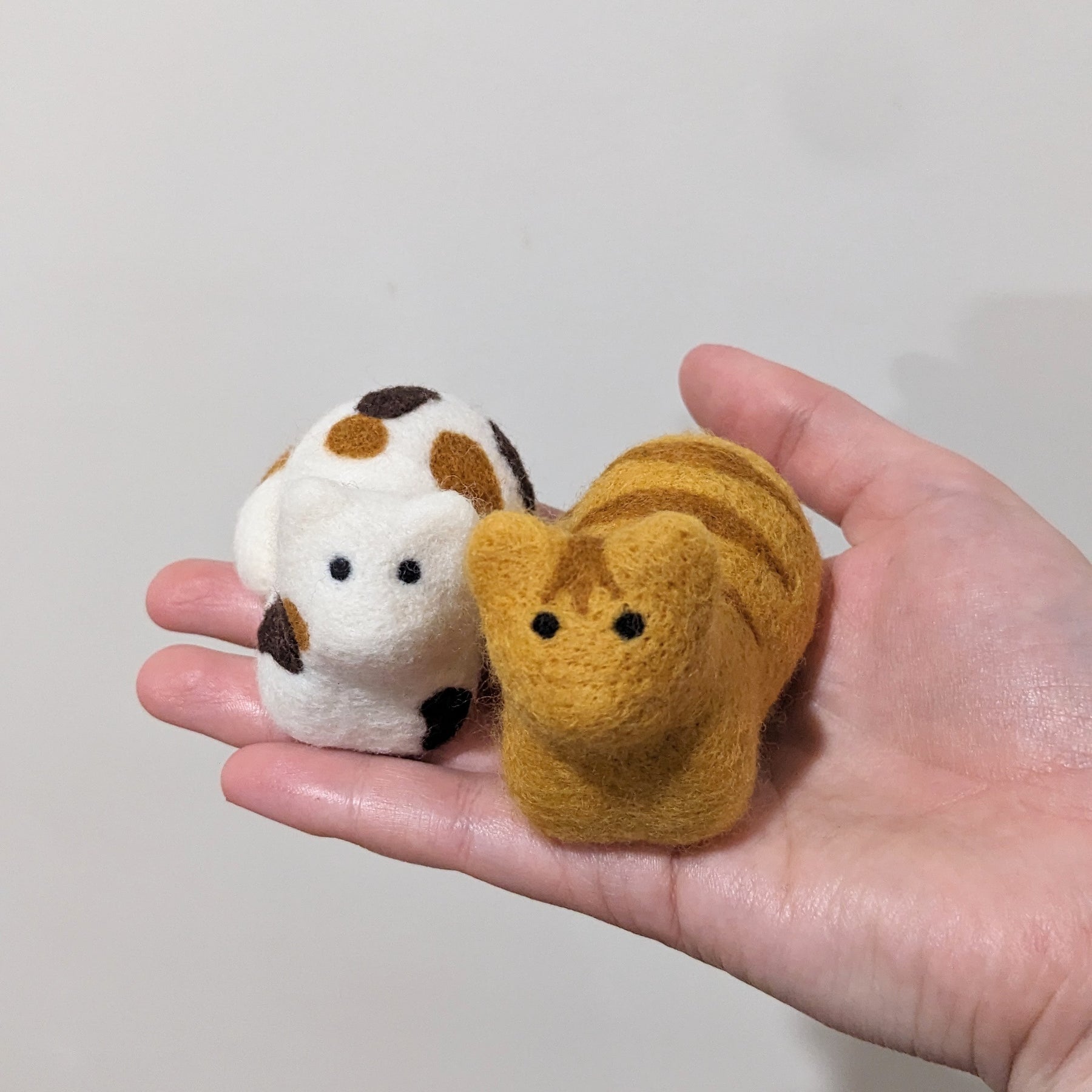 Needle felted cat - wool figure - multiple colours available