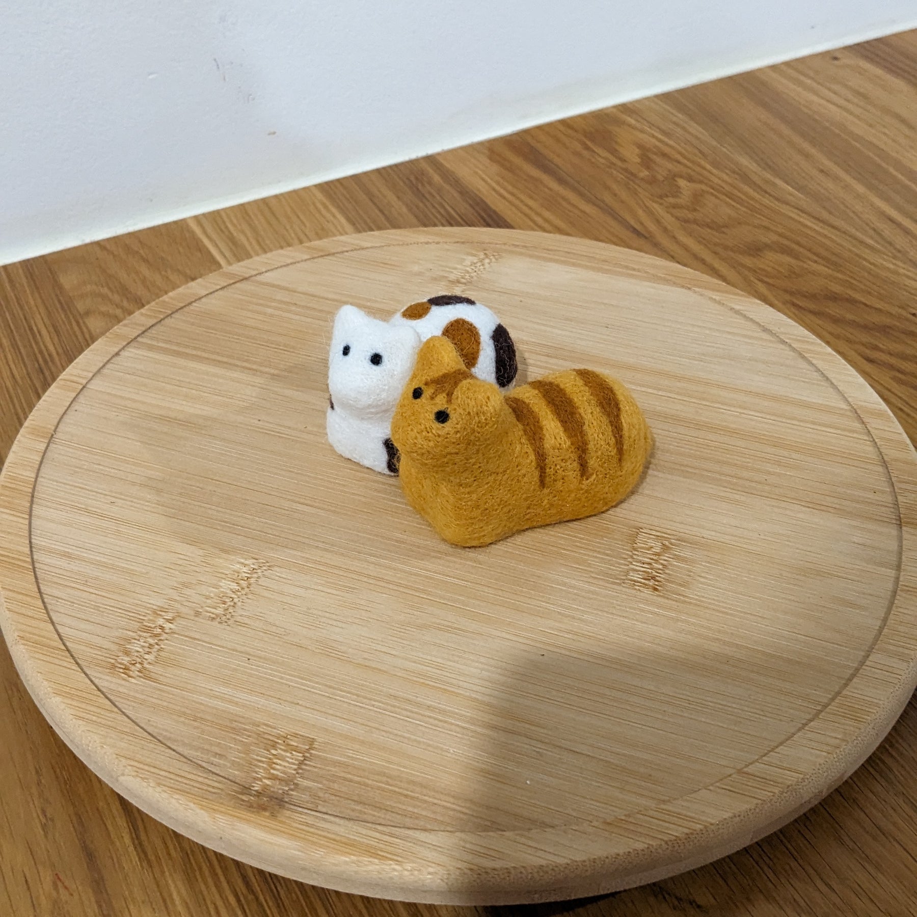 Needle felted cat - wool figure - multiple colours available