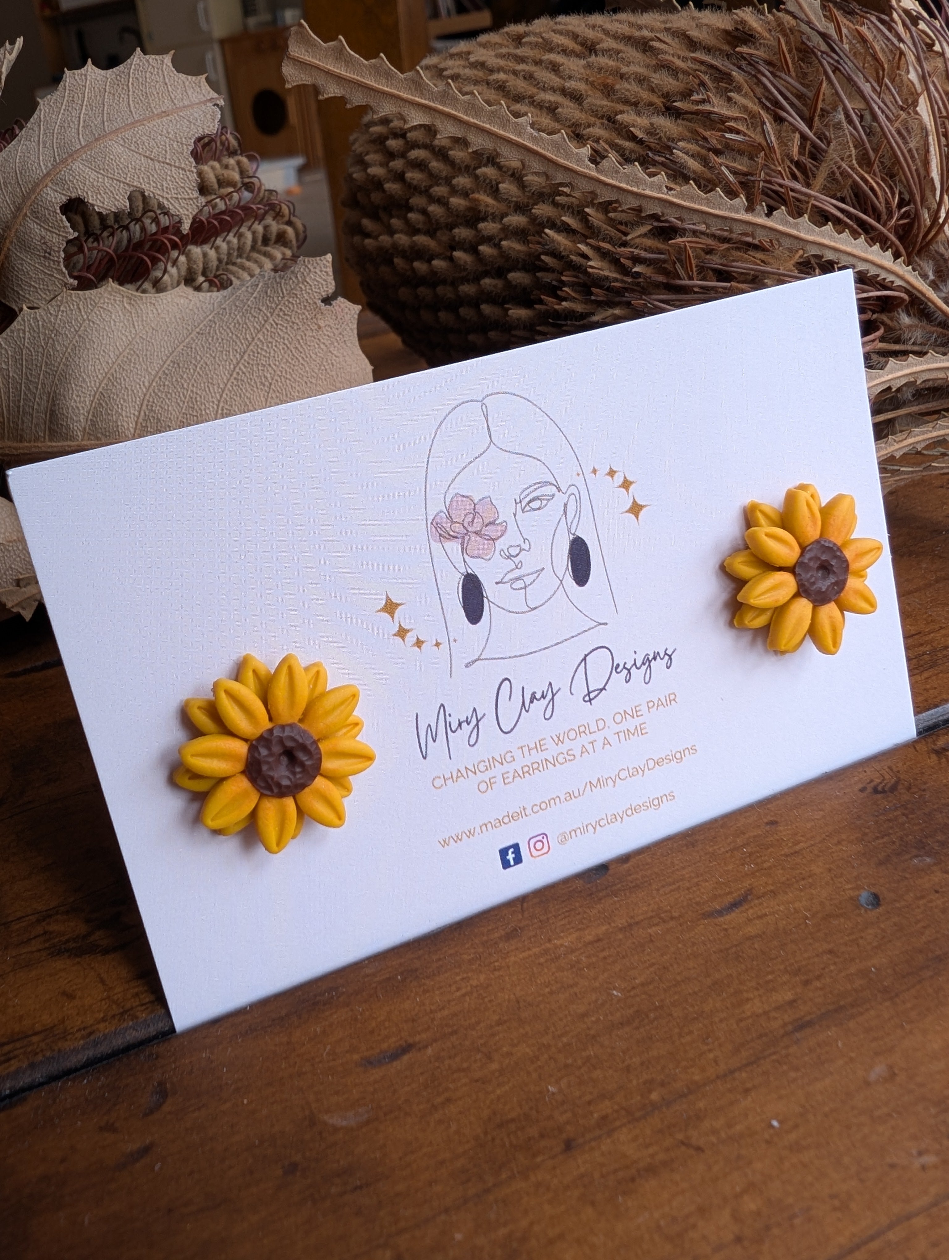 Sunflower Studs