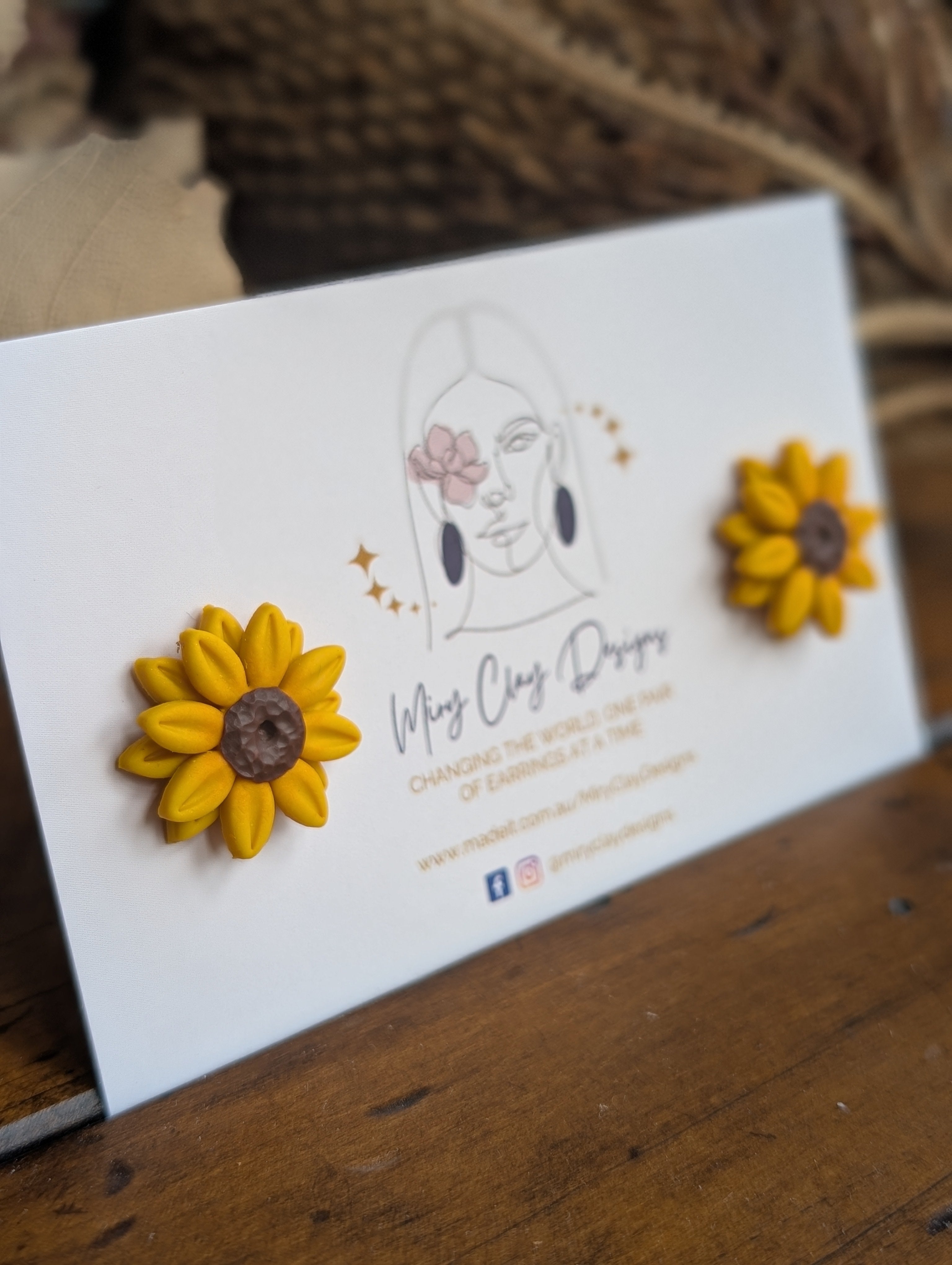 Sunflower Studs