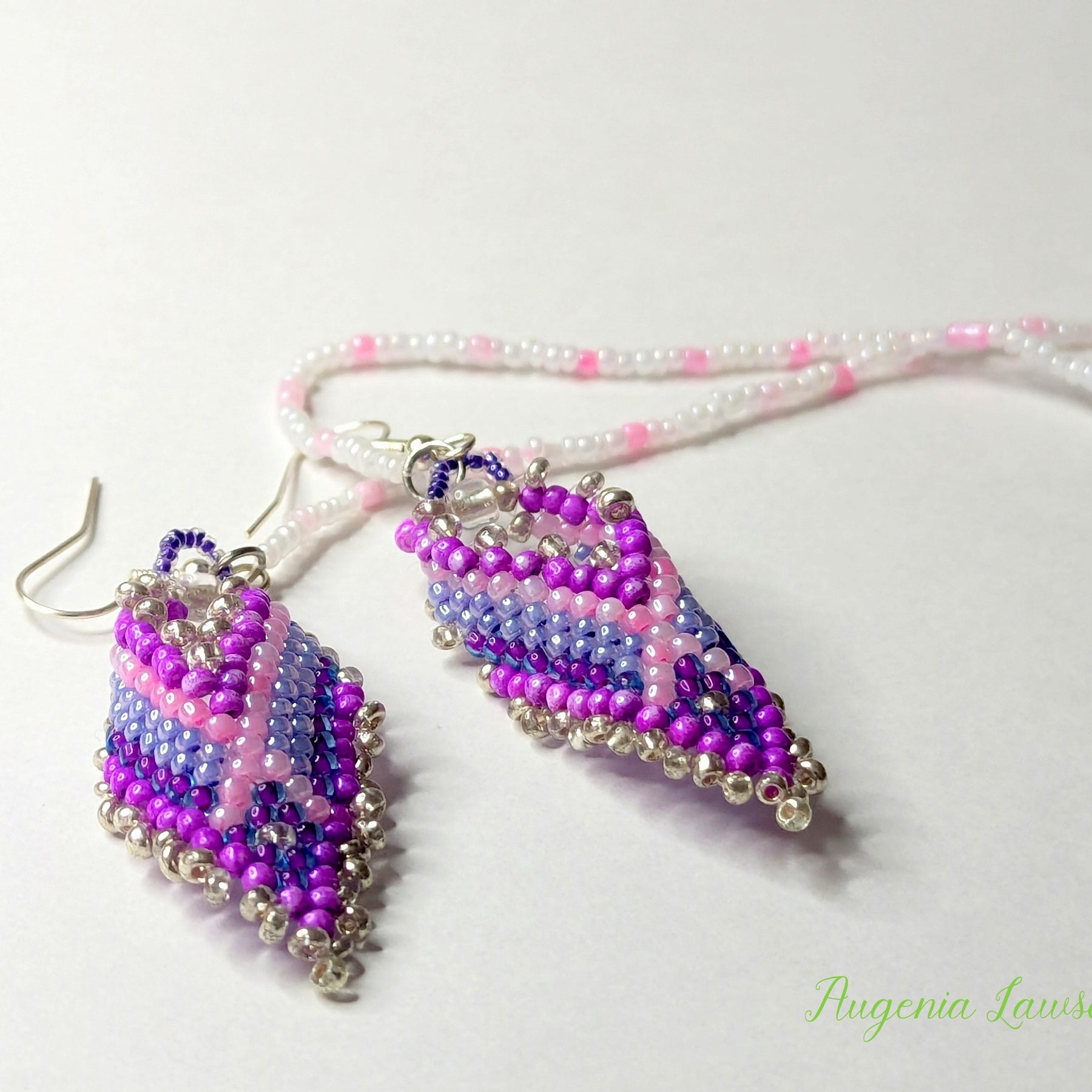 Beaded Hearing Aid Jewellery with Safety Link