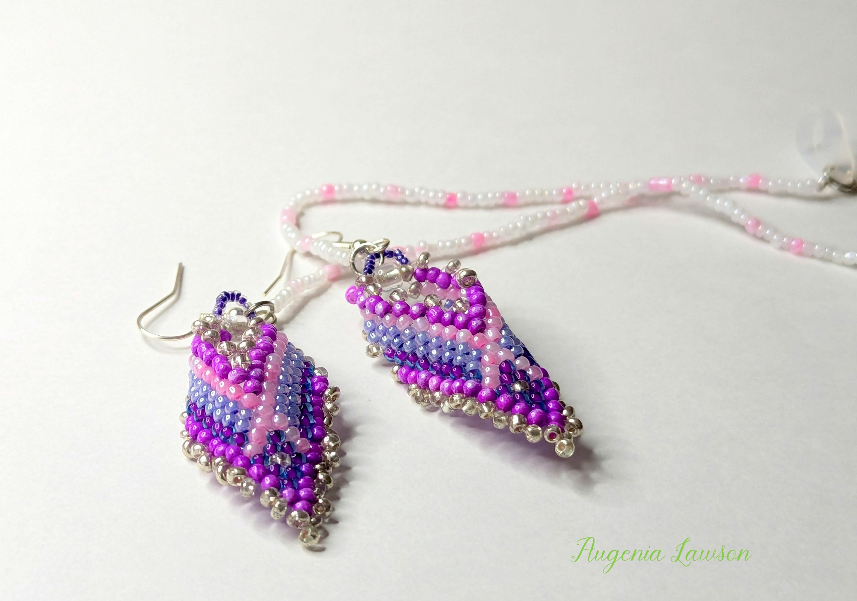 Beaded Hearing Aid Jewellery with Safety Link