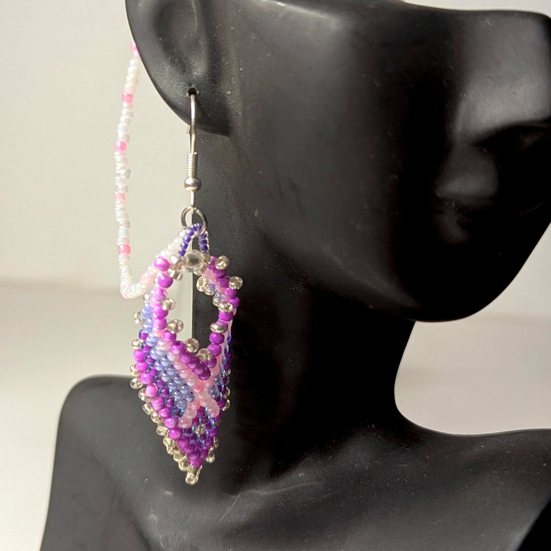 Beaded Hearing Aid Jewellery with Safety Link