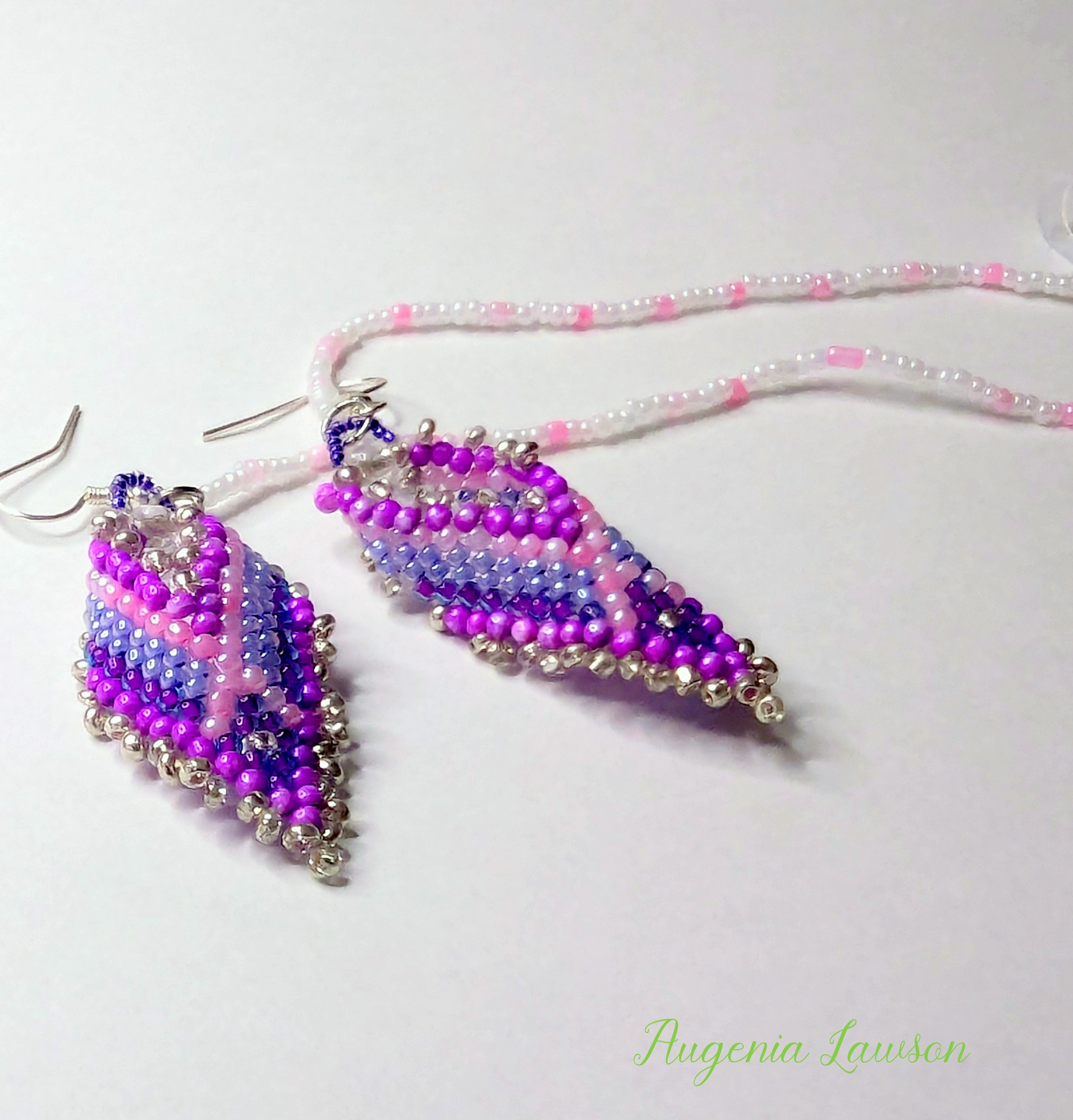 Beaded Hearing Aid Jewellery with Safety Link