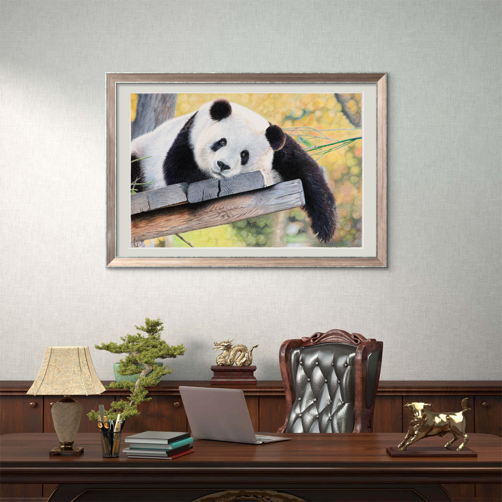 Giant Panda | Art Print "Lazy Day" | Wall Art