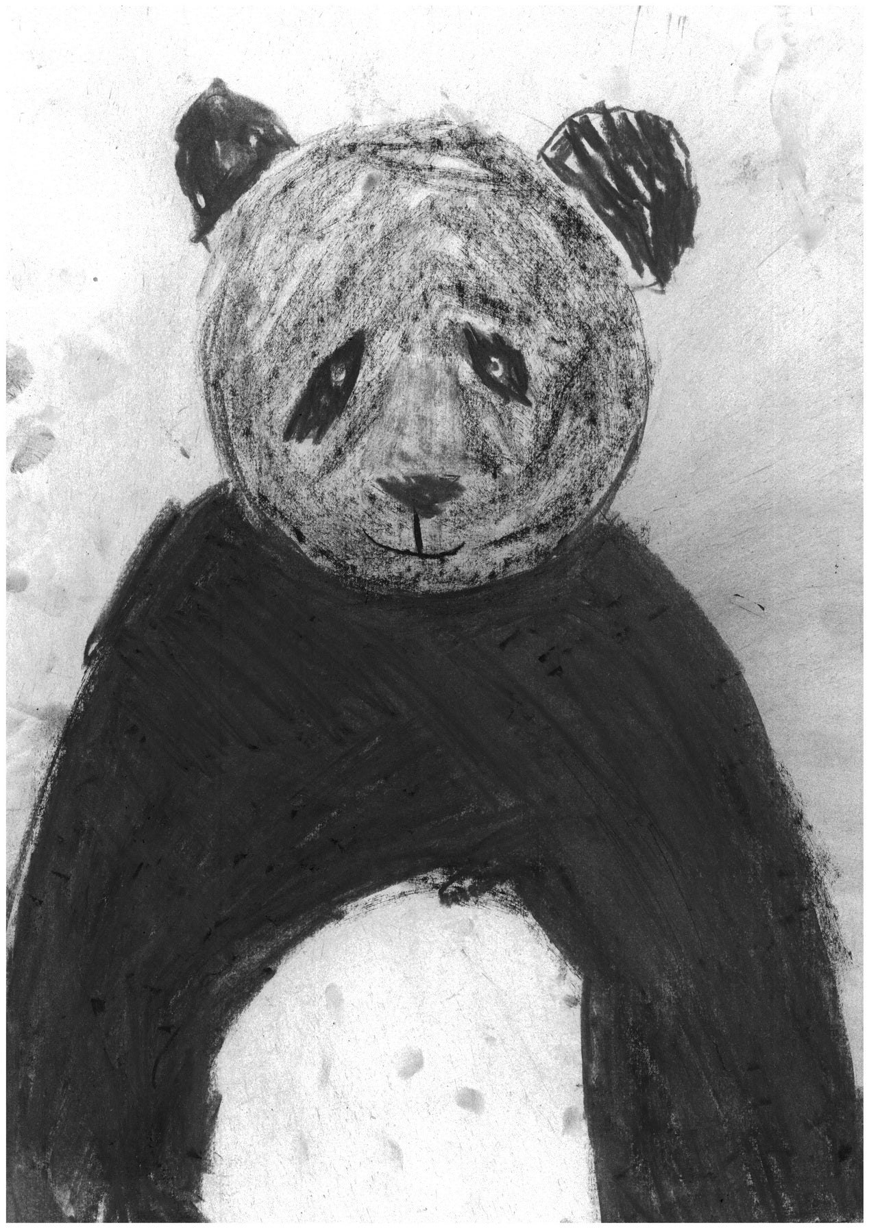 Panda - Original Art Greeting Card