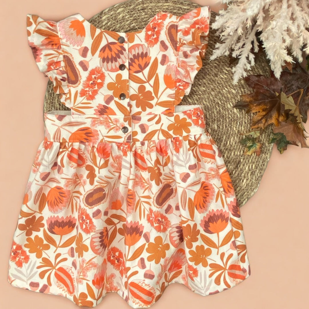 Pinafore Dress - Wildflowers - Girls Dress