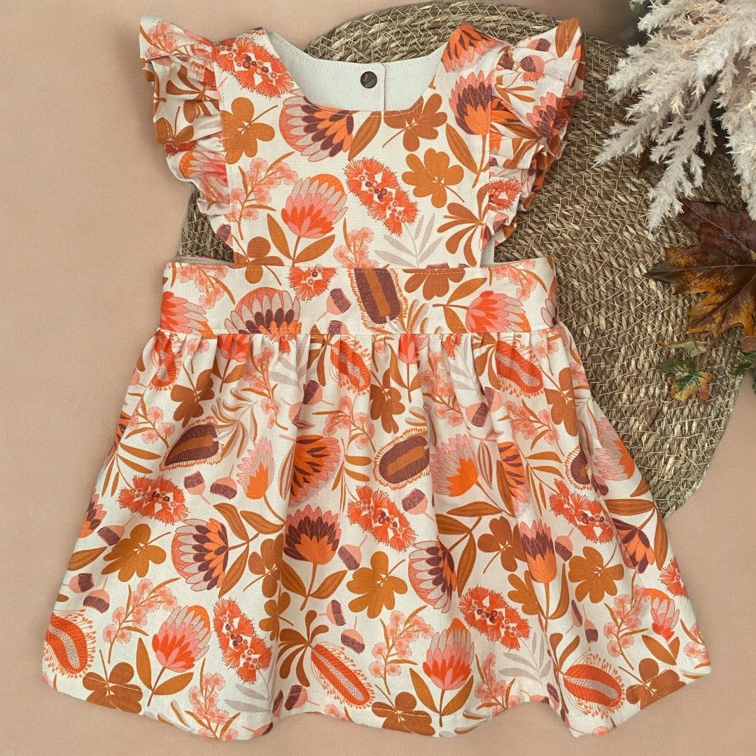 Pinafore Dress - Wildflowers - Girls Dress