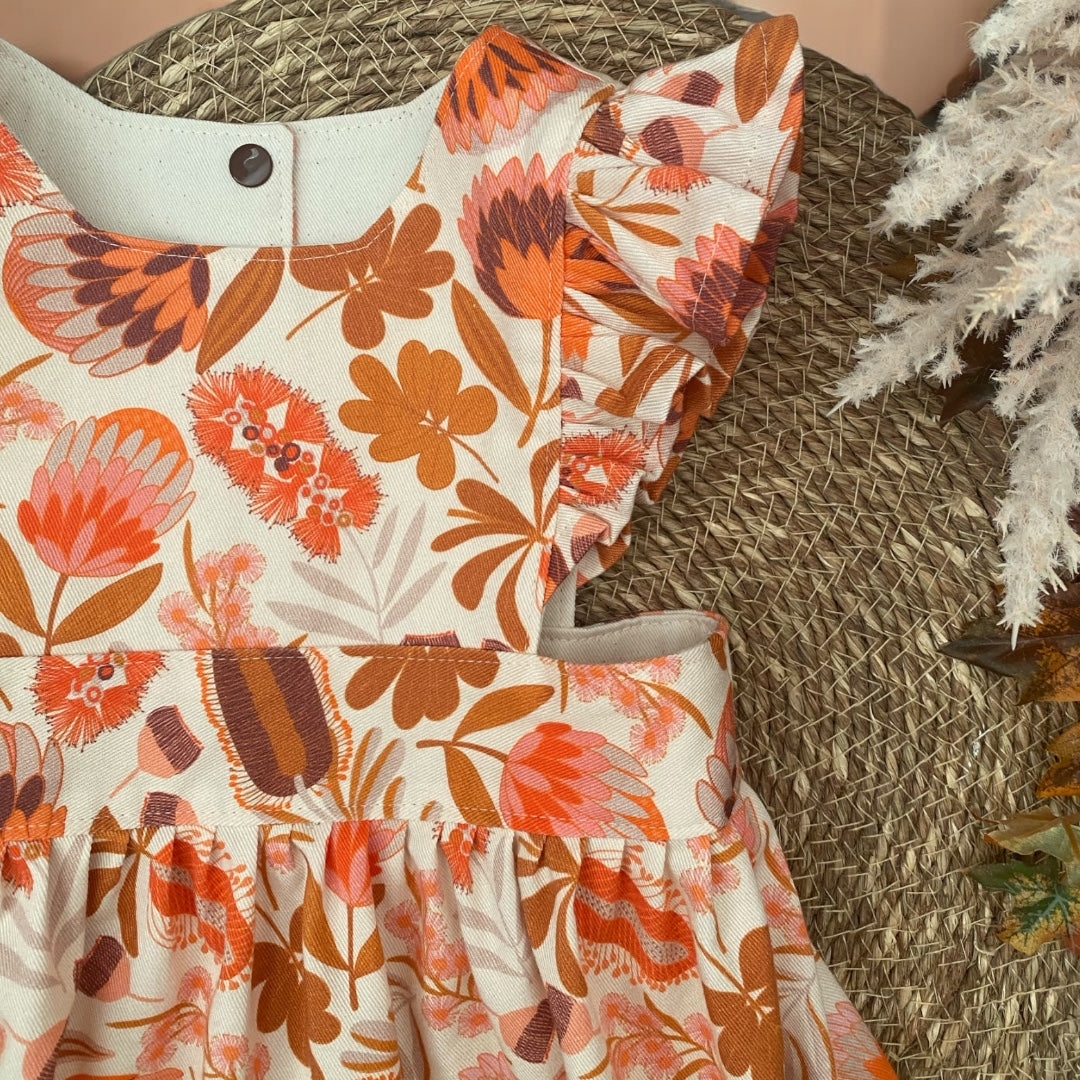 Pinafore Dress - Wildflowers - Girls Dress