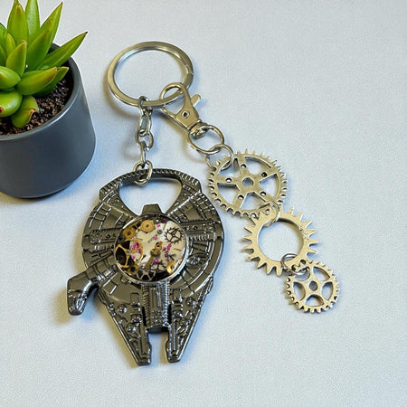 Steampunk watch parts Star Wars keyrings