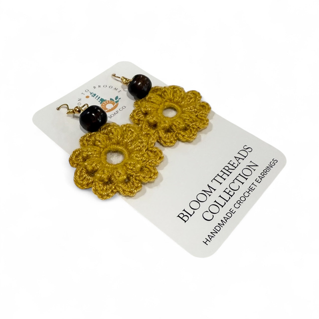 Crochet Earrings - Bloom Threads: Vintage Ochre