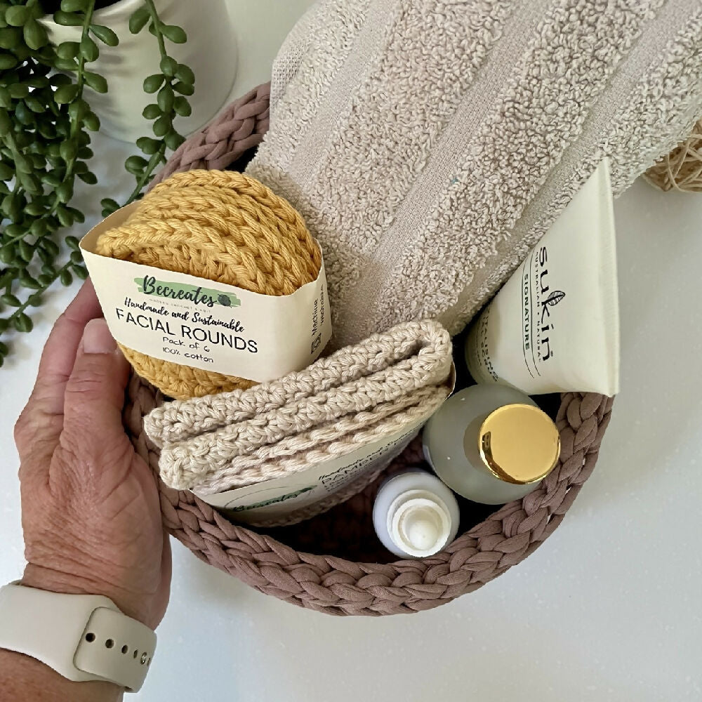 Becreates |Crochet handmade basket | Chocolate Large