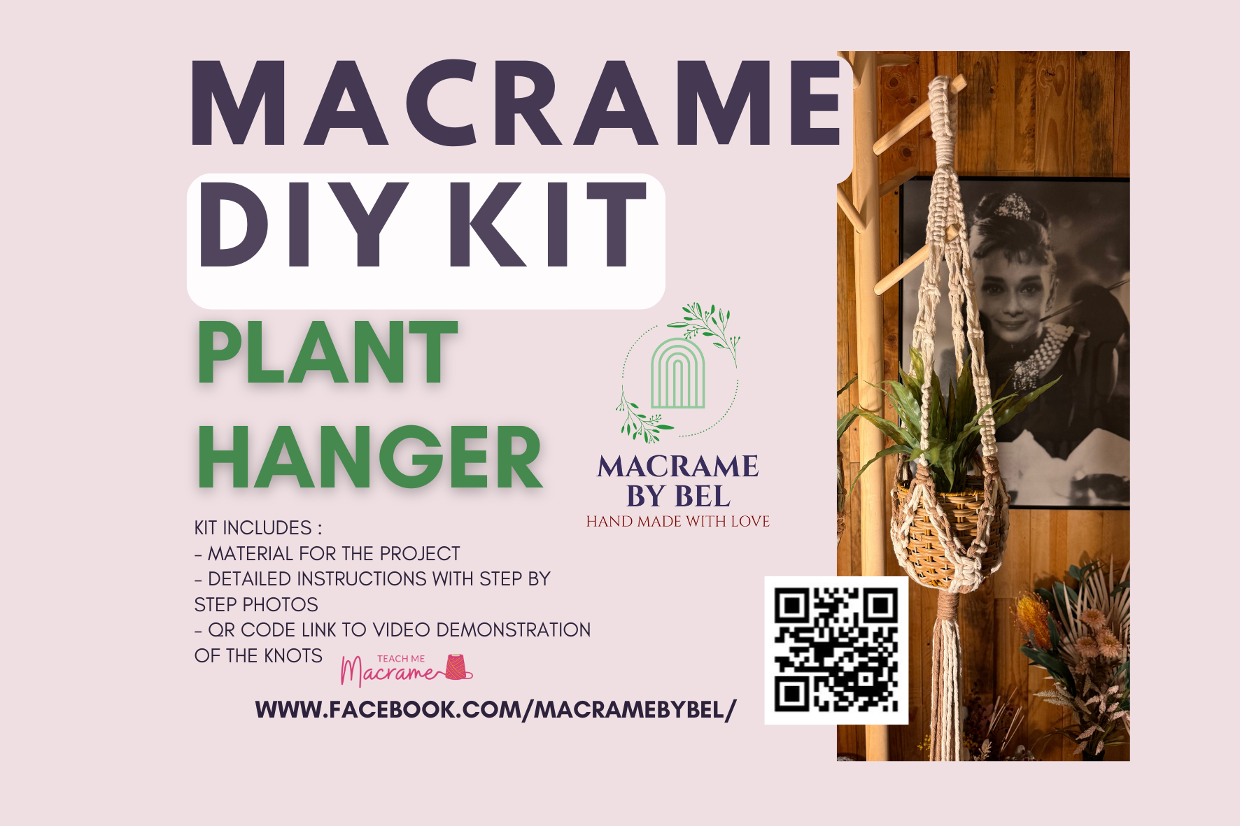 Macrame DIY Kit - Plant Hanger