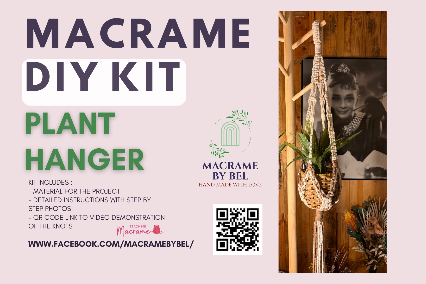 Macrame DIY Kit - Plant Hanger