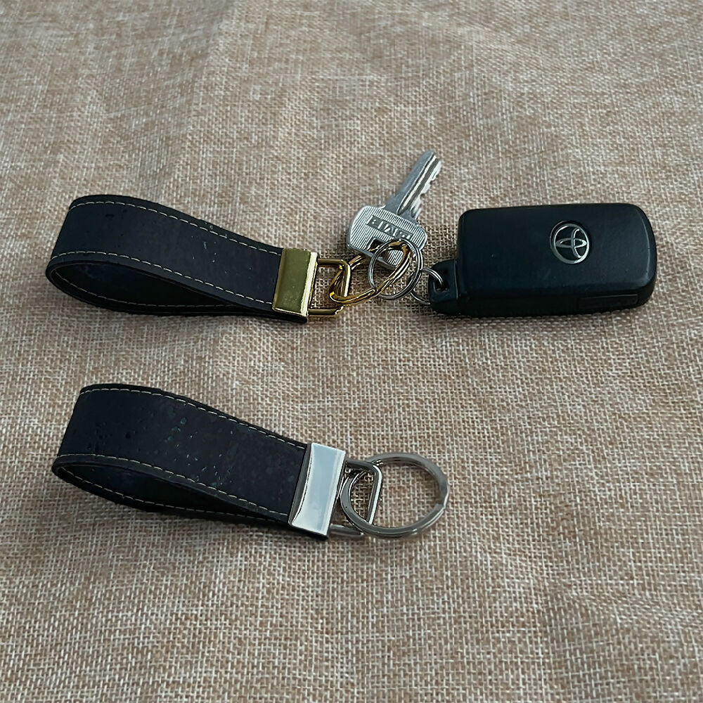 Cork Leather Key Fob|Key Ring - Compact & Stylish Key Holder