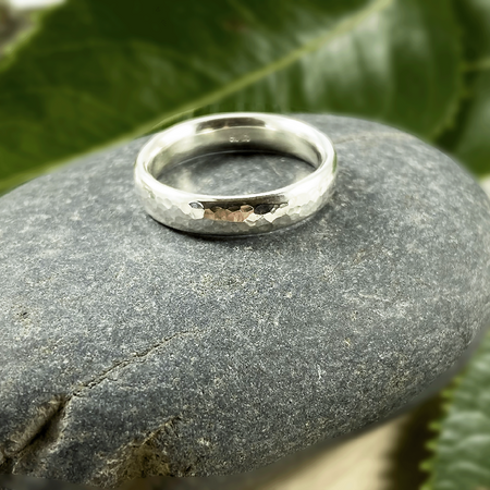 Argentium Silver Glitter Ring