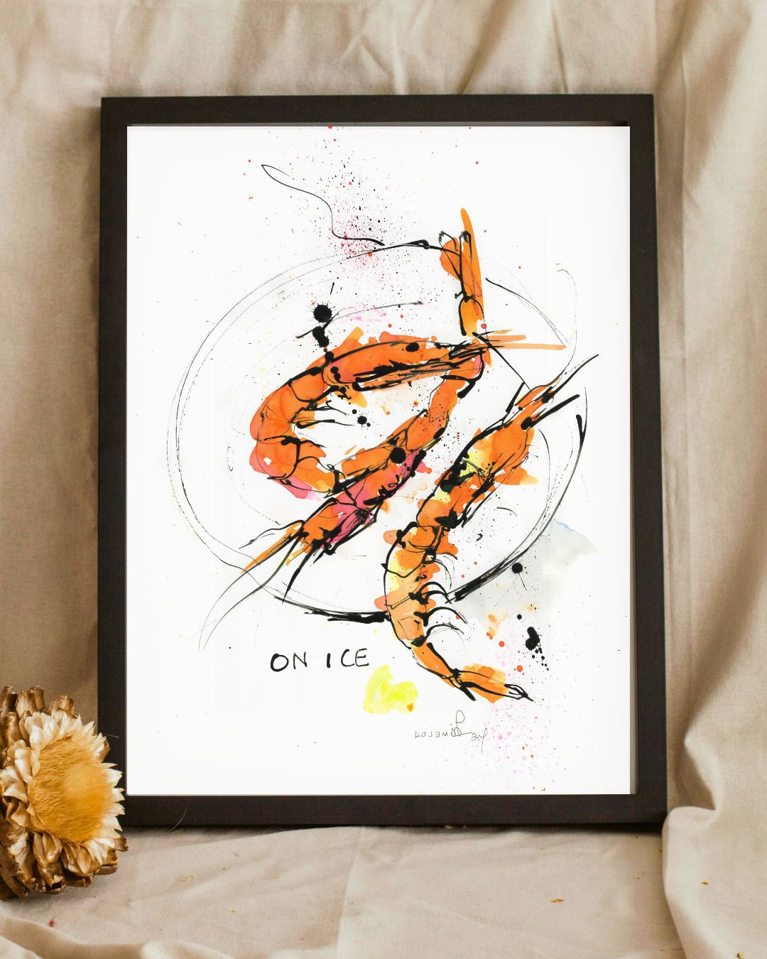 Prawns on Ice  | Print | A5-A1